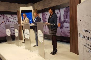 Alejandro Mansilla (Avanza Libertad), Alejando Cellillo (Juntos) y Marisel Cides (Vamos Con Vos) debatieron en Infocielo El Debate.