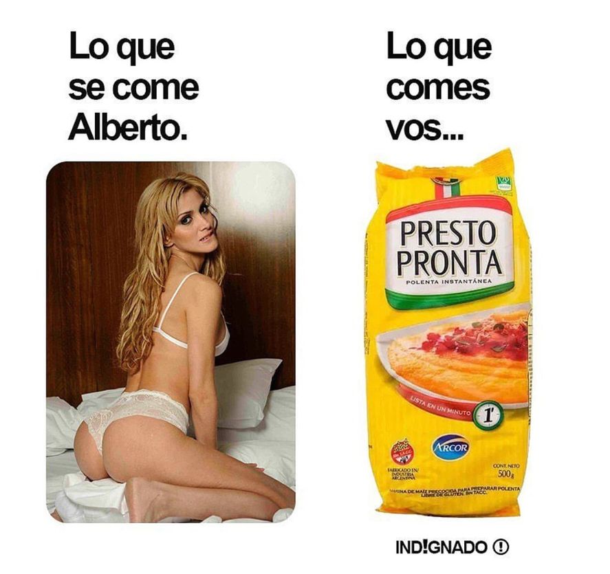 La imagen del tweet de Cinthia Fernández en el que denigra a las mujeres y las compara con un paquete de polenta para intentar golpear al Presidente Alberto Fernández
