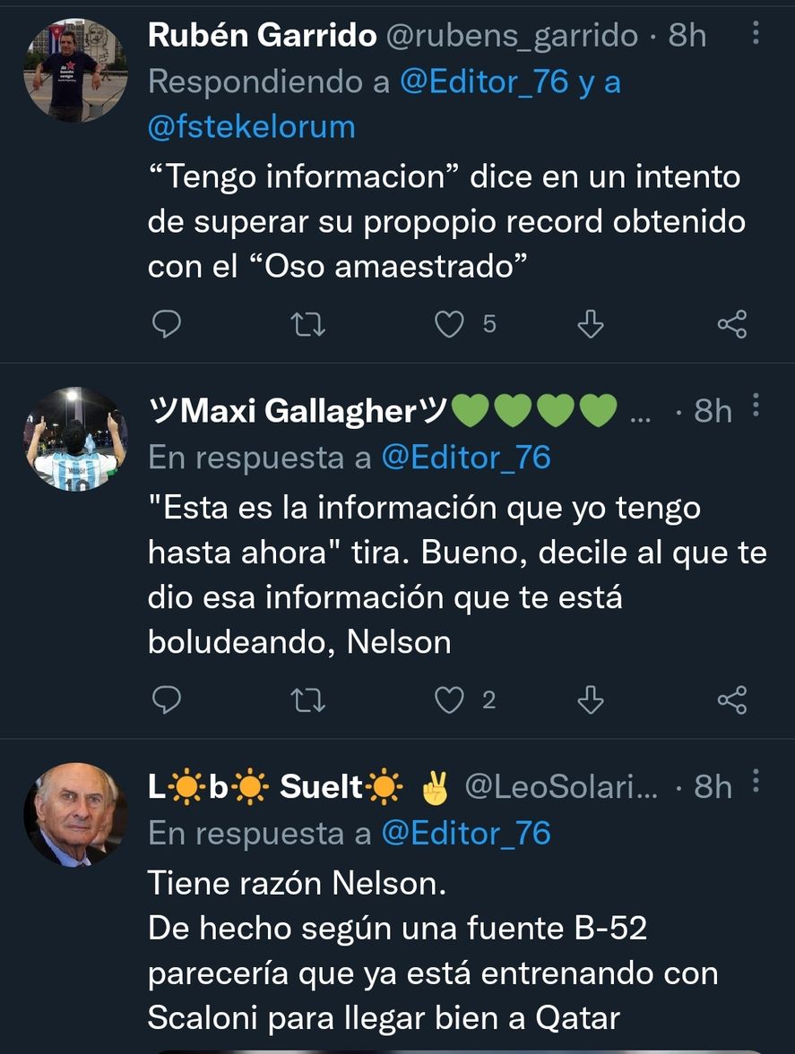 Las opiniones en redes mostraron que no fueron tomadas muy enserio las fuentes de Nelson Castro en cuanto al plan de Sergio Massa para mejorar la economía ganando el mundial de Qatar