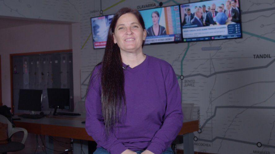 Luana Simioni, referente del Frente de Izquierda en La Plata.