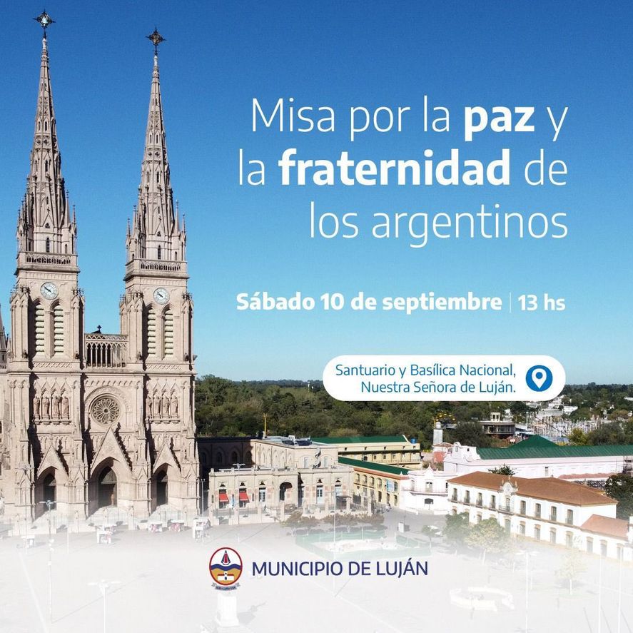 La misa de la paz en Luján: 