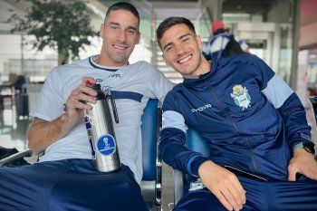 Leonardo Morales y Matías Melluso, esperan el viaje de Gimnasia a Colombia por Copa Sudamericana