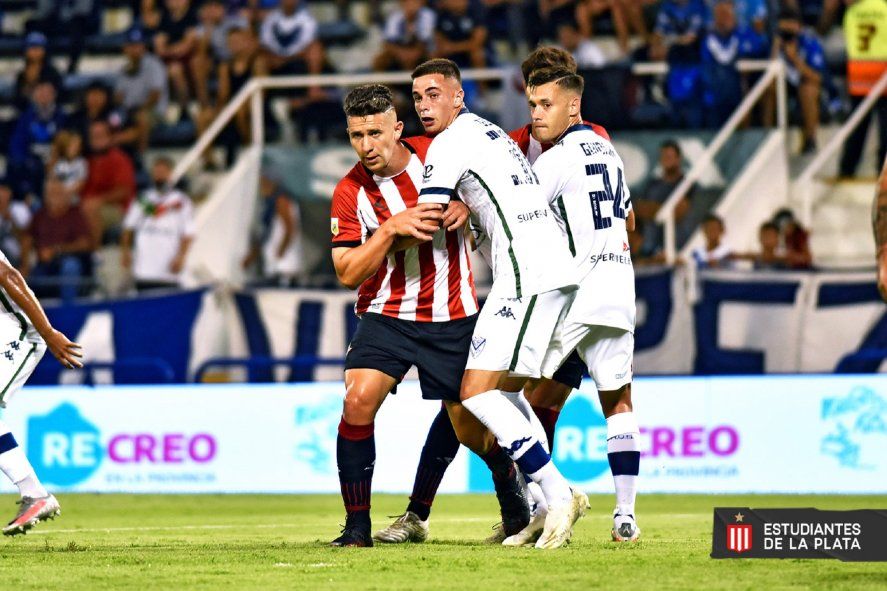 Jorge Morel en Estudiantes ante Velez por la Copa de la Liga Profesional