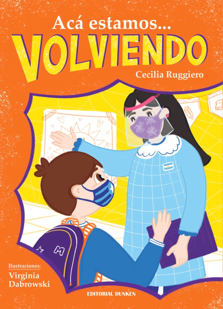 Se trata de un libro de cuentos que está narrado desde la voz de un niño.  Él va contando desde que se enteró de la pandemia hasta las pequeñas situaciones en las que retoma su cotidianidad pasada.