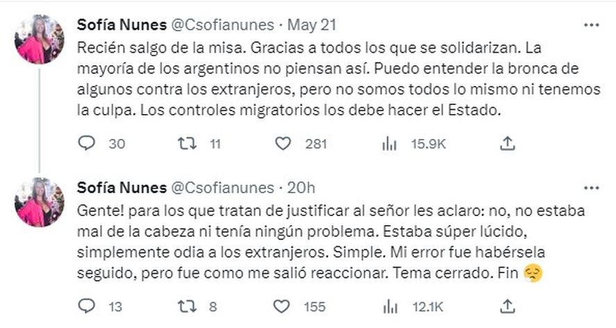 Luego del video viral, las declaraciones de la implicada.