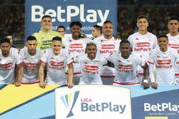 Los once de Independiente Santa Fe en su último juego ante Deportivo Pereira.