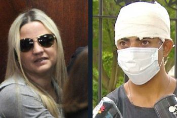 Carolina Píparo y una de las víctimas del atropellamiento. Con el hashtag Fuerza Caro se mezclaron apoyos y burlas 