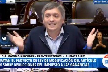 Al hacer uso de la palabra, el Diputado Máximo Kirchner apuntó al ex Presidente Macri y los Medios de Comunicación 