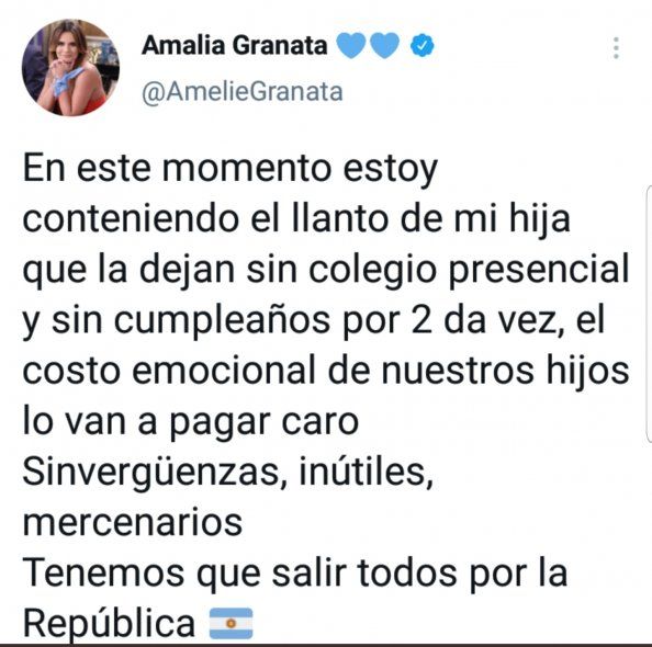 Los mensajes de las referentes de la oposición y el macrismo hacen hincapié en el llanto de los niños por no tener clases presenciales durante 15 días 