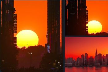 asi fue el atardecer de manhattanhenge: un fenomeno impactante