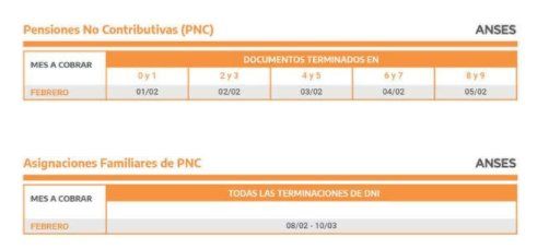 La ANSES publicó el calendario de pagos para febrero