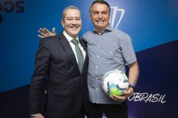 Rogério Caboclo tiene una muy buena relación con Bolsonaro al que le prometió la cabeza del técnico de la Selección. 