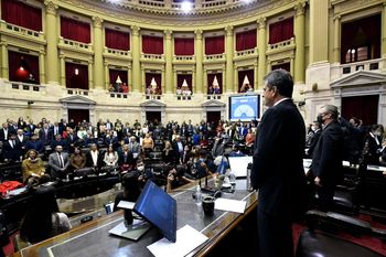 Sergio Massa presidió la sesión en Diputados
