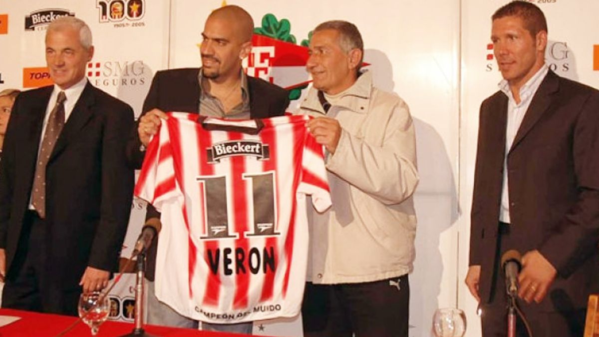 Verón en Estudiantes ganó todo y se convirtió en presidente del club. 