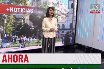 maria laura santillan se mostro taciturna por la baja del dolar blue