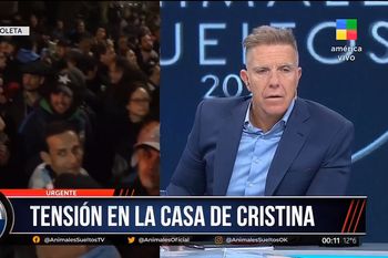 fantino abrevio el movil en lo de cristina porque mucho no le gusto