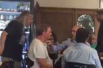 Horacio Rodríguez Larreta en un bar de San Telmo.