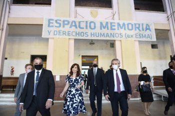 Alberto Fernández y CFK reaparecieron juntos en un acto en la Ex ESMA