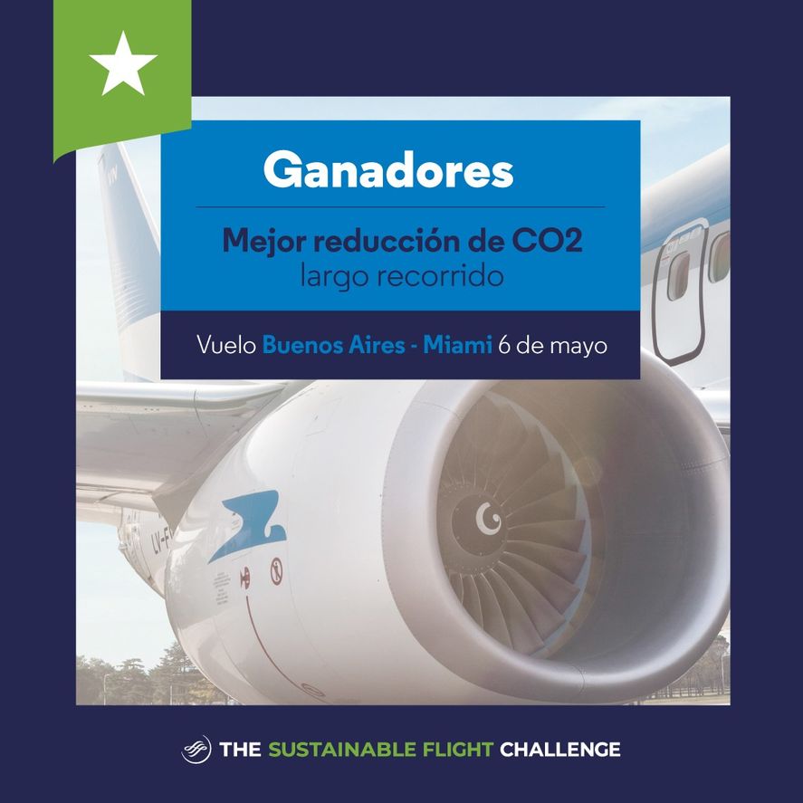 Uno de los premios más importantes que recibió la empresa tiene que ver con la reducción de dióxido de carbono en sus vuelos.