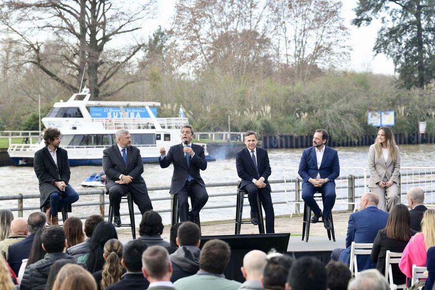 Sergio Massa, Malena Galmarini y la cúpula renovadora tuvieron su acto en Tigre