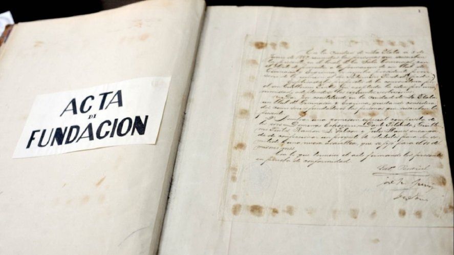 Acta de fundación Club de Gimnasia y Esgrima La Plata