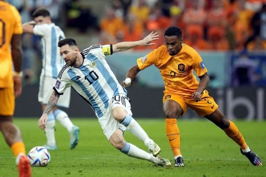 Lionel Messi en la Selección Argentina ante Países Bajos por los cuartos de final del Mundial Qatar 2022