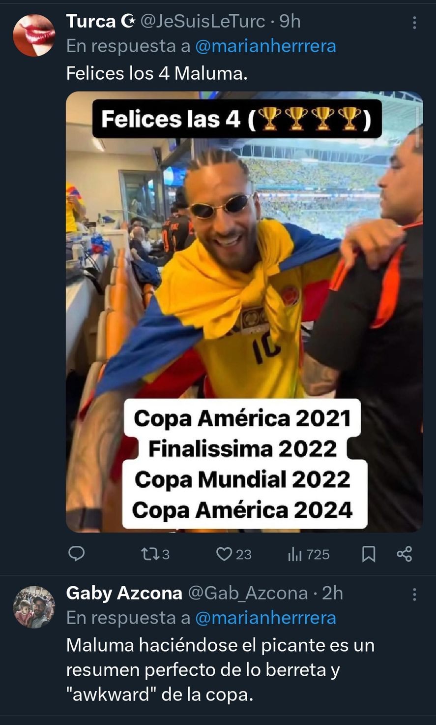 Bromas a Maluma en redes sociales 