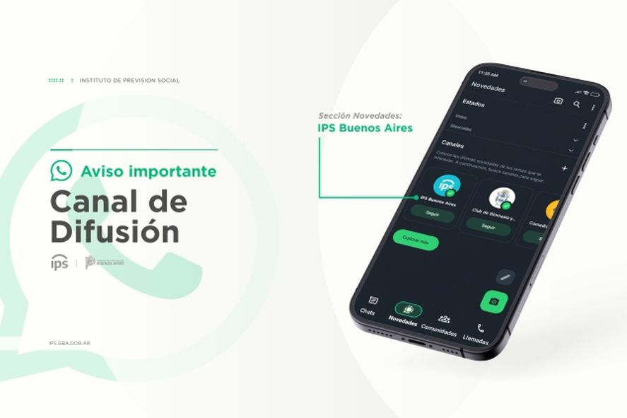 A partir de hoy, los beneficiarios y beneficiarias del IPS pueden disfrutar de un nuevo canal de comunicación en WhatsApp.