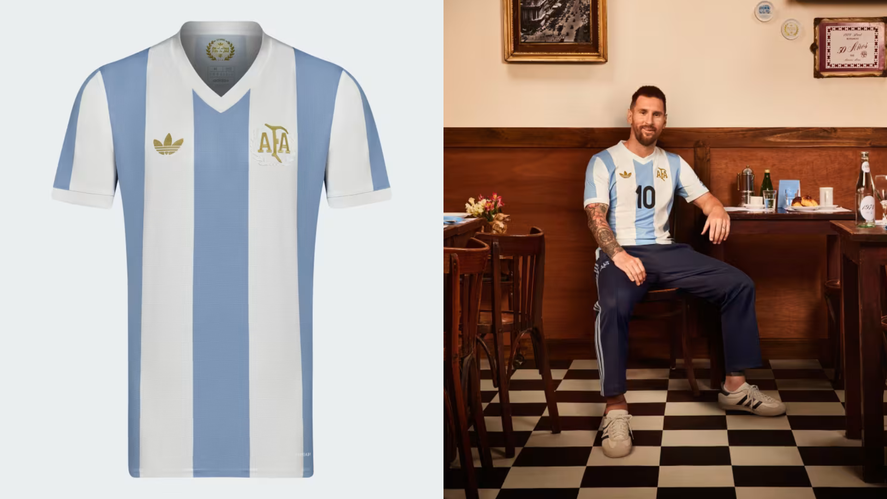 Presentación de la nueva camiseta de la Selección Argentina