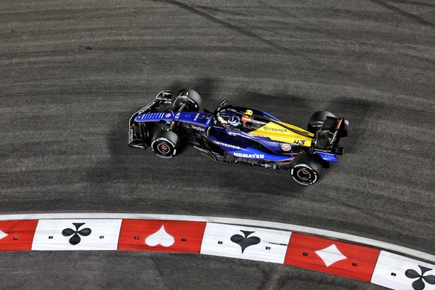 Colapinto en el Gran Premio de Las Vegas.