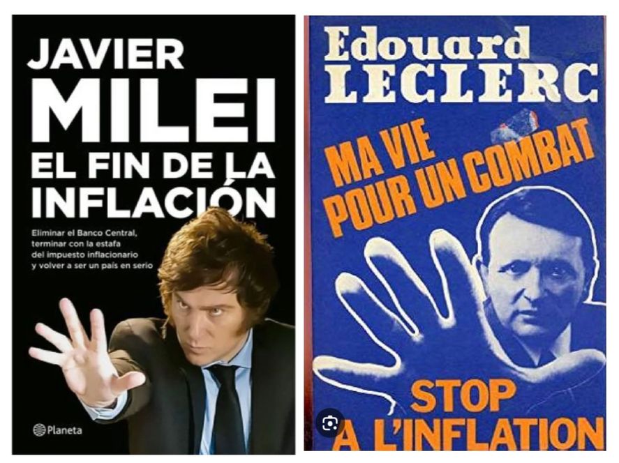 El plagio en la tapa del libro de Javier Milei es incontrastable
