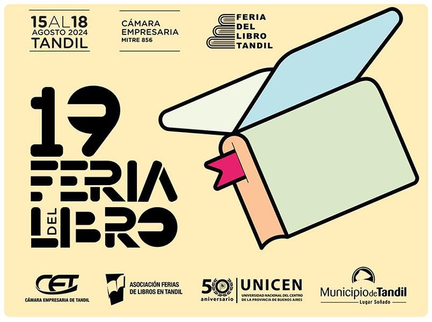 En agosto se viene una nueva edición de la Feria del Libro de Tandil con visitas guiadas, exposiciones, actividades y más.