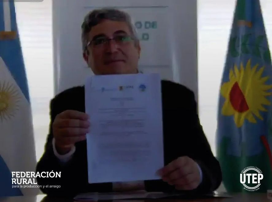 Por videoconferencia, Javier Rodríguez firmó un memorándum de entendimiento con instituciones de China.