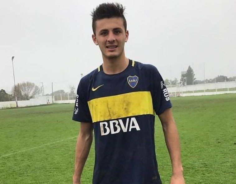 Luciano Giménez en las juveniles de Boca 
