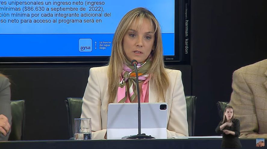Malena Galmarini presidió AySA entre 2019 y 2023.