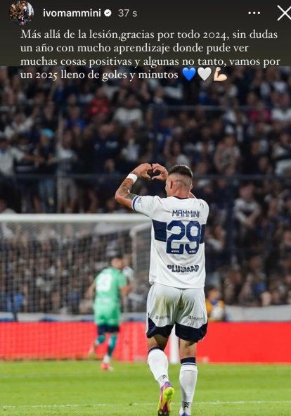 El posteo de Ivo Mammini en sus redes. 