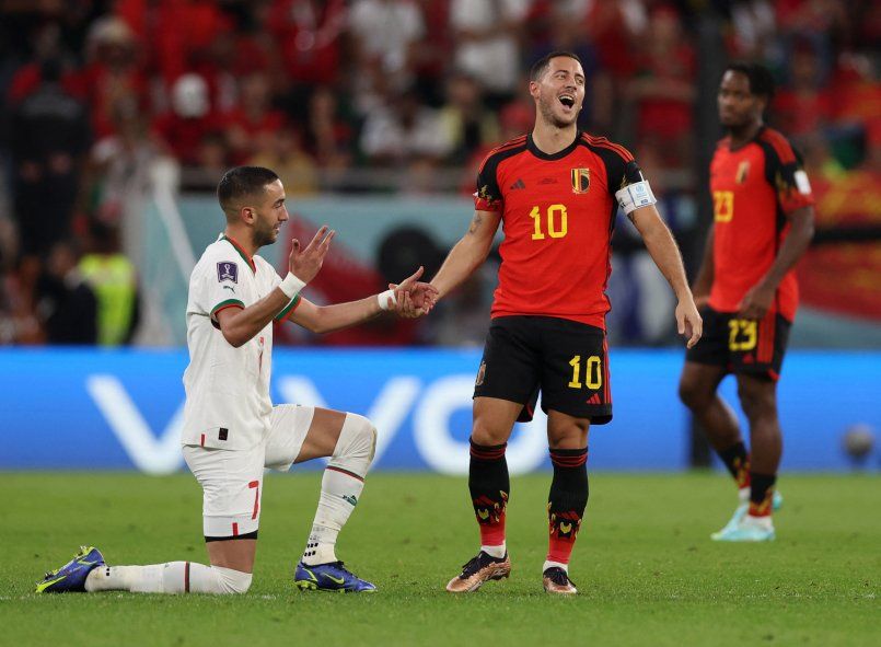 Marruecos le ganó a Bélgica y dio la sorpresa en la segunda fecha del Grupo F del Mundial Qatar 2022