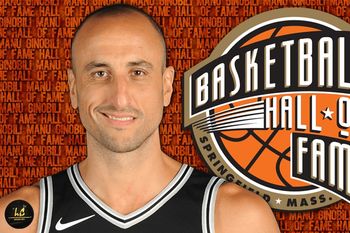 Entre los mejores de la historia: Manu Ginóbili es ingresado clase 2022 al Salón de la Fama.