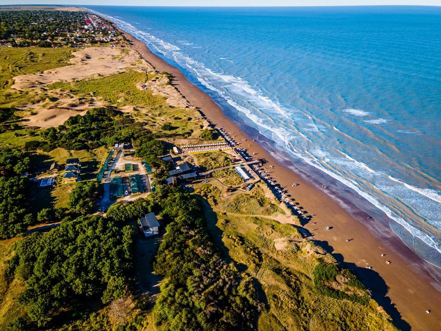 Las playas de la costa bonaerense estuvieron casi vacías durante estas vacaciones de invierno.