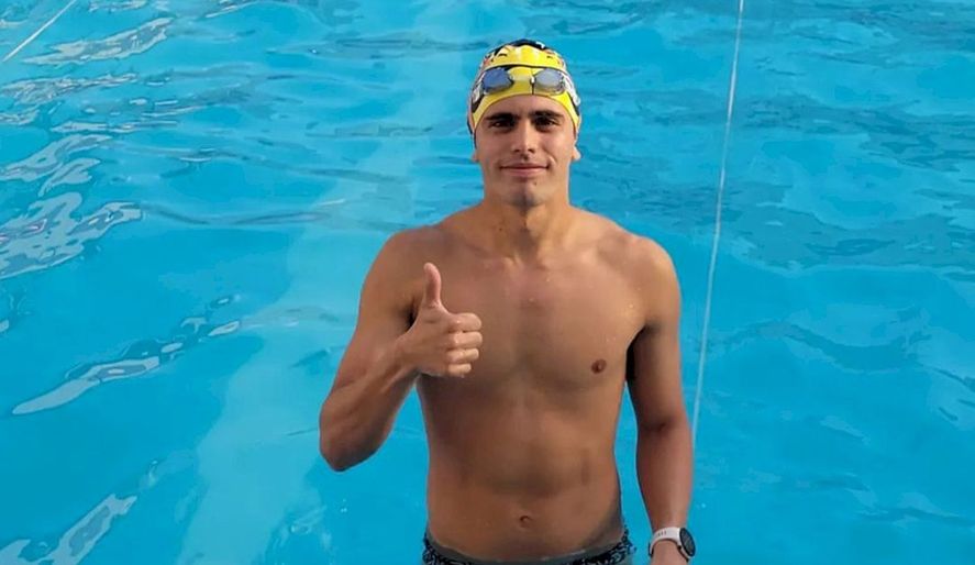 Ignacio Piaggio cruzó a nado el Río de La Plata.