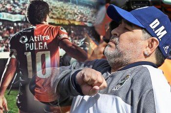 Maradona quiso al Pulga Rodríguez en Gimnasia en 2020.