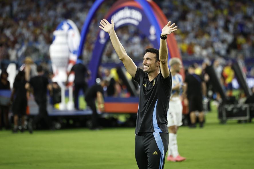 Scaloni, el DT más ganador de la historia de la Selección Argentina.