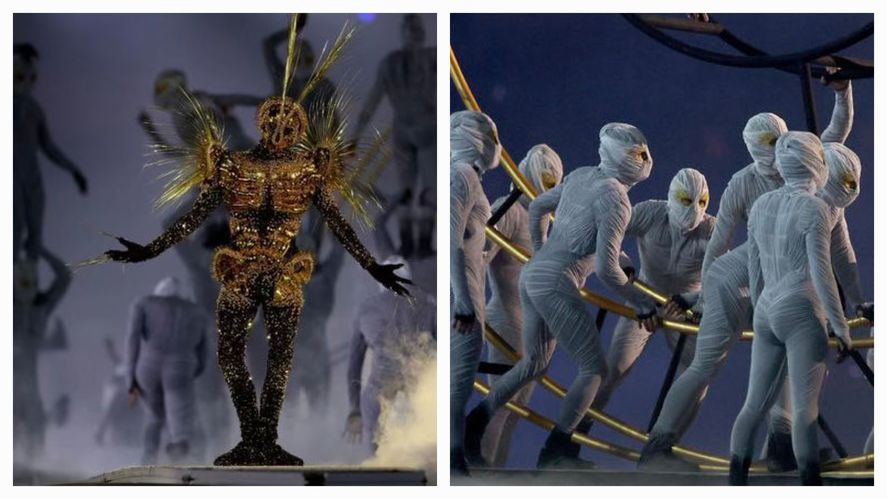 Supuesta figuras de Lucifer y alienígenas en Clausura de París 2024