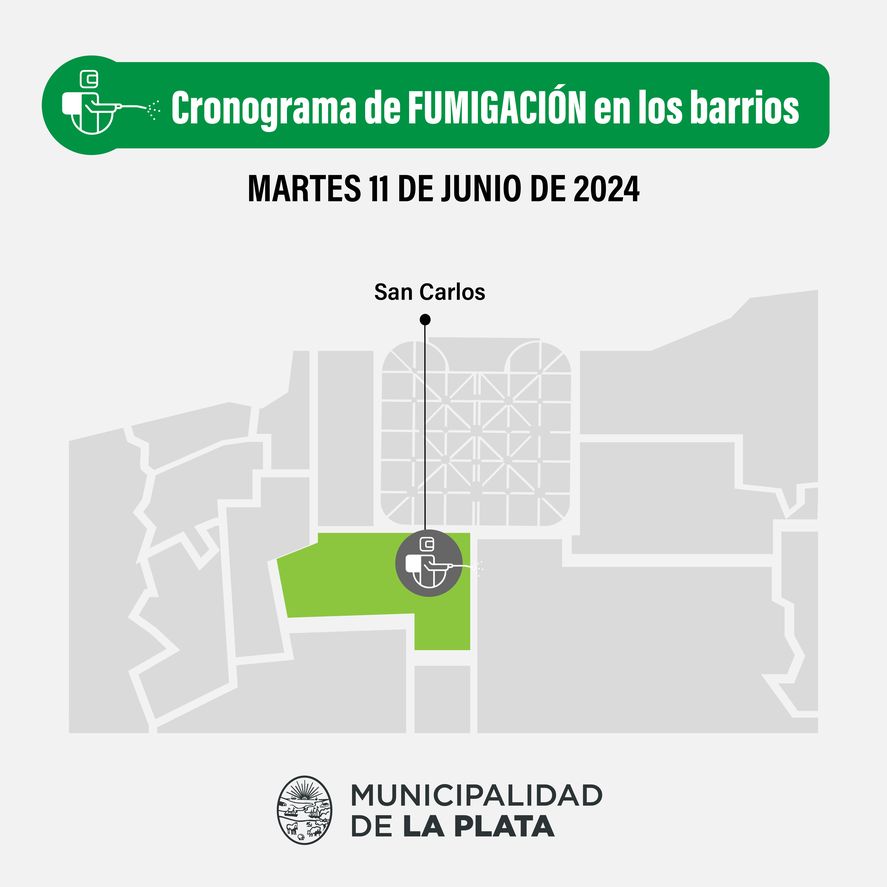 El plan integral de prevención contra el dengue de la Municipalidad de La Plata llega este martes a San Carlos. 
