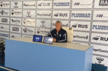 Néstor Gorosito en conferencia de prensa en la previa al duelo ante Argentinos Juniors