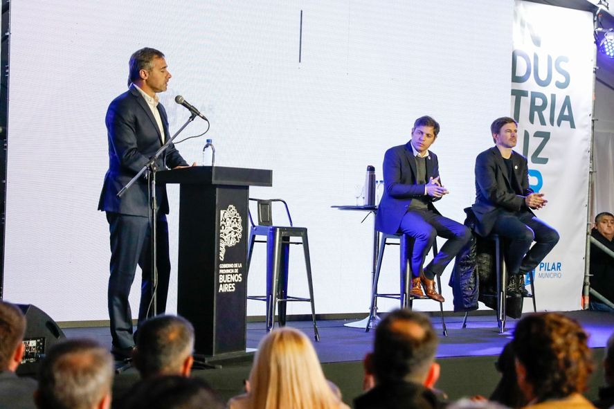 El intendente de Pilar, Federico Achaval, en el evento IndustrializAR