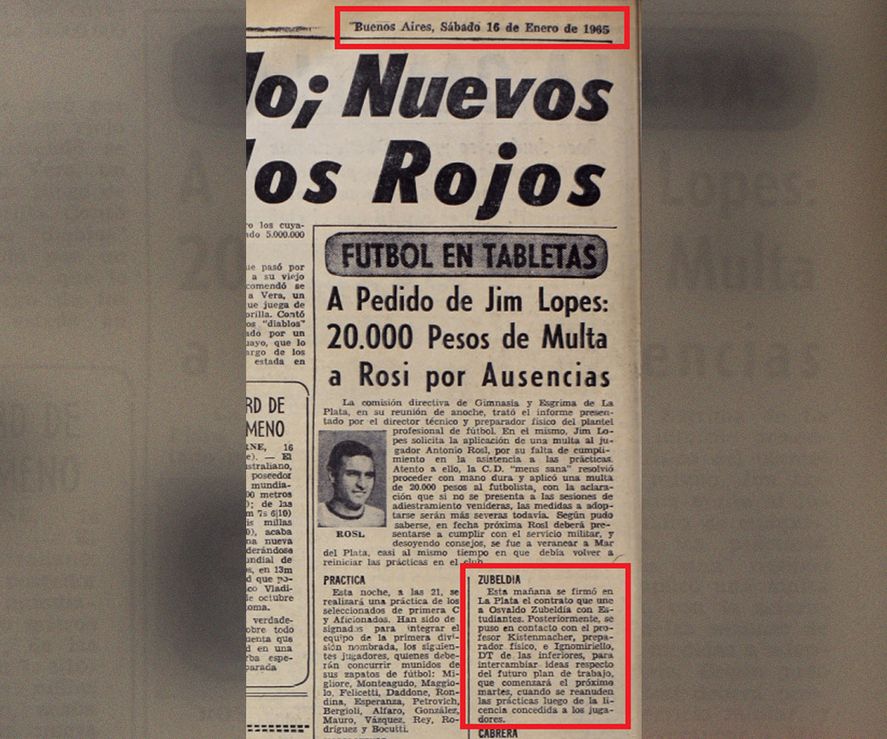 La publicación de Crónica en su edición vespertina del sábado 16 de enero.