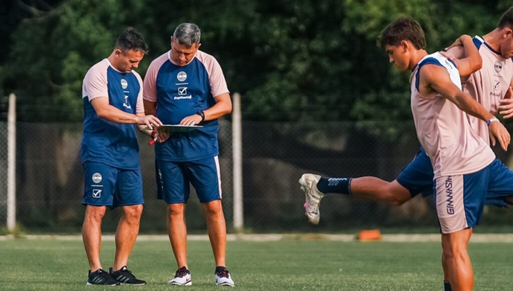 Diego Flores en su primera práctica