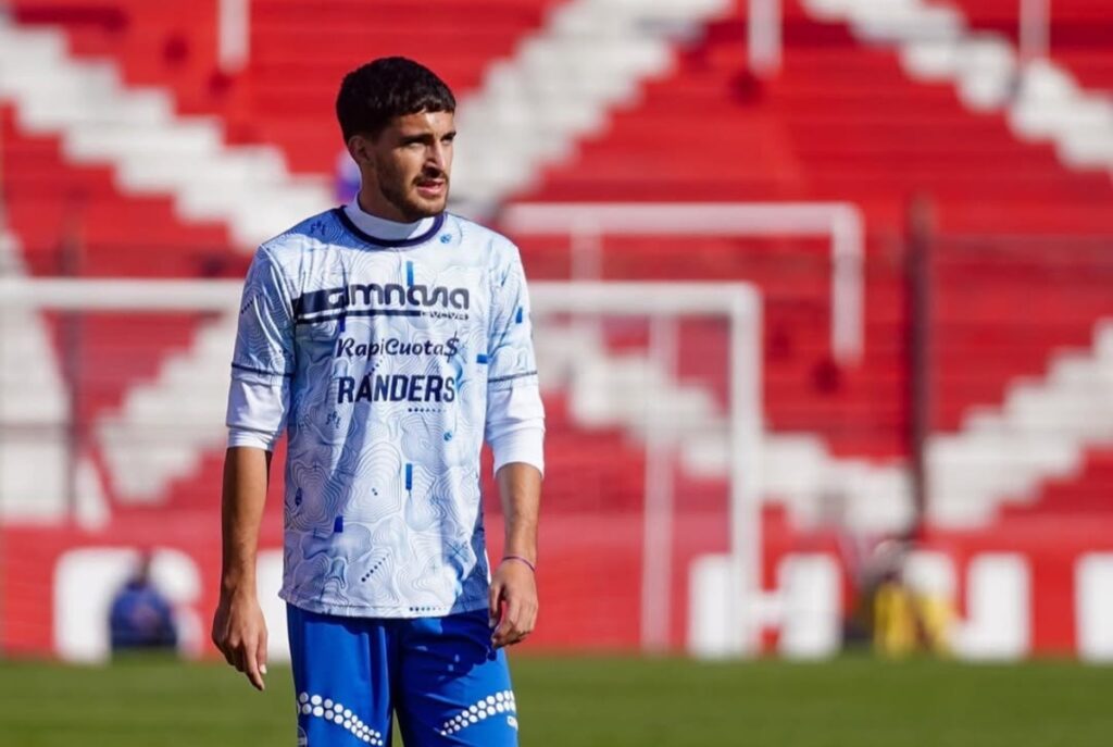 Nicolás Garayalde entrenando