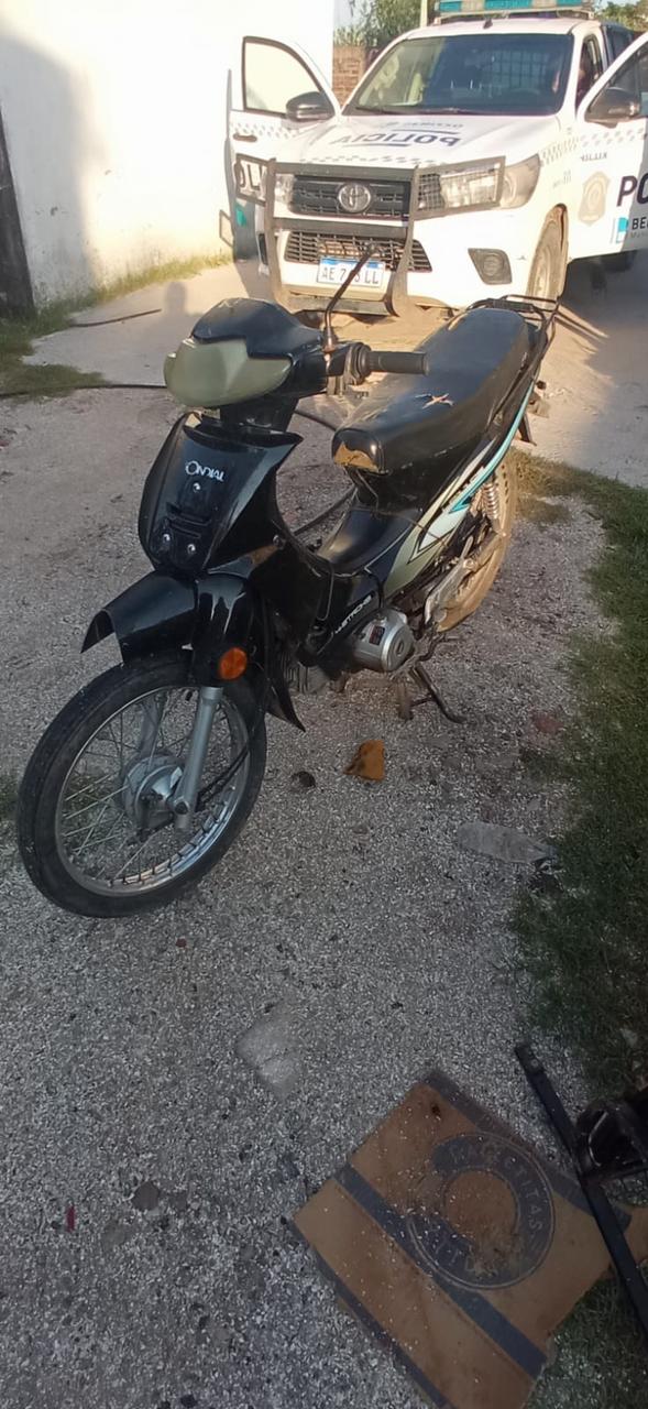 La moto robada y recuperada en Berisso